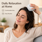 Stress Relief Electric Scalp Massager - Deep Tissue Kneading to Relieve Headaches & Tension