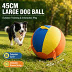 Heavy Duty Inflatable Dog Ball Cover for Large Dogs | Giant Durable Training Ball for Malinois & Herding Breeds