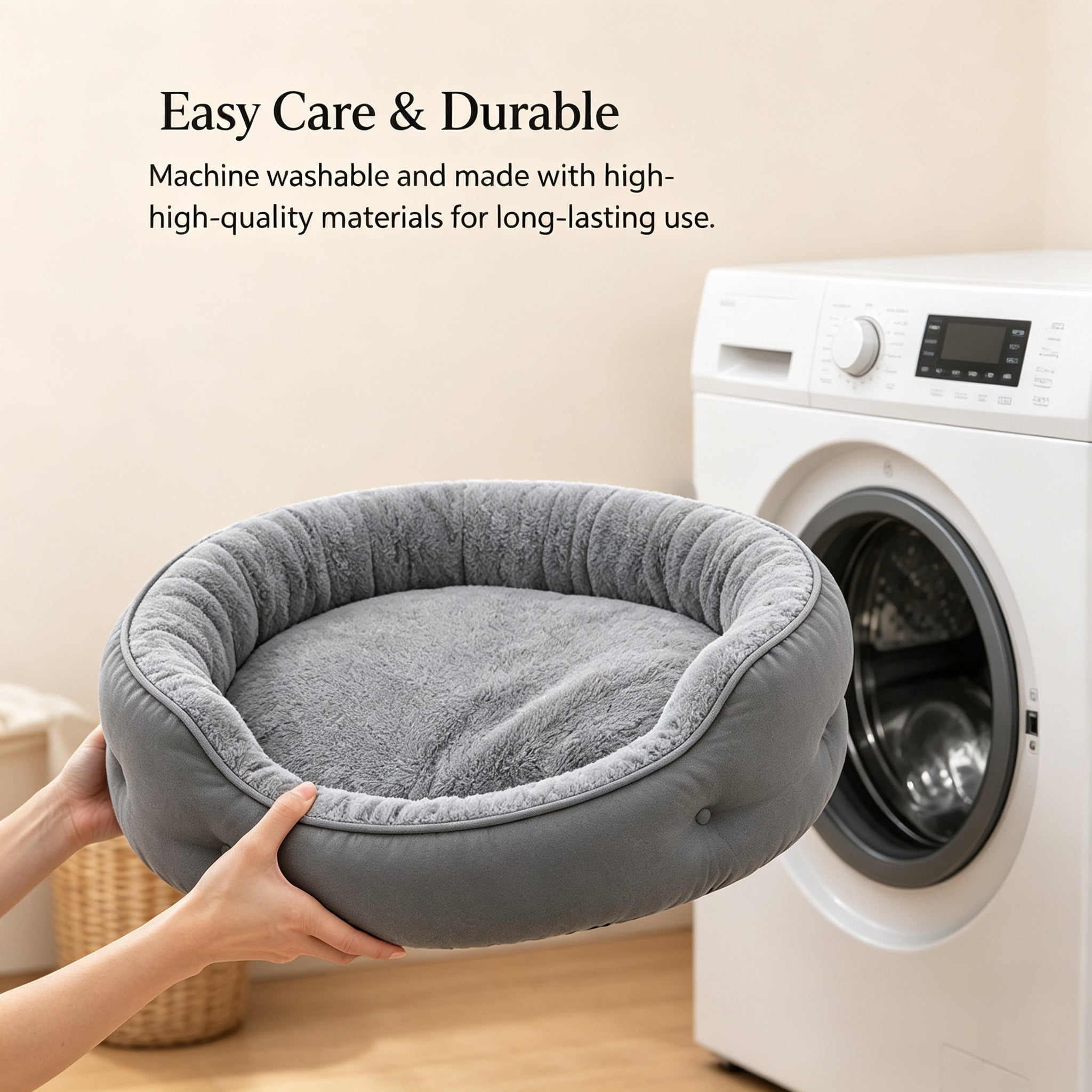 Round Cat/Dog Beds for Indoor Pet