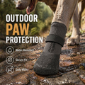 Dog Booties with Reflective Rugged Anti-Slip Sole and Skid-Proof,Outdoor Dog Shoes for Medium to Large Dogs