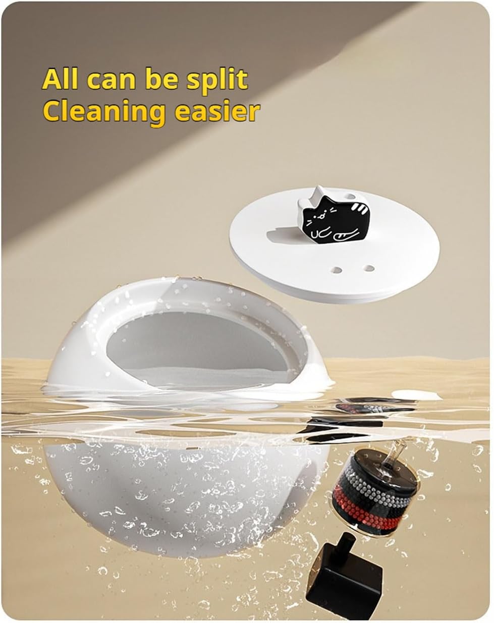 Ceramic Cat Water Automatic Fountain