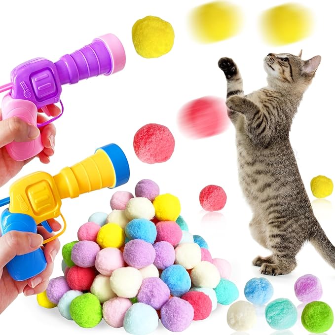 Cat Ball Toy Launcher Gun