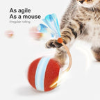 Interactive Rolling Cat Ball with Elastic Mesh Tail
