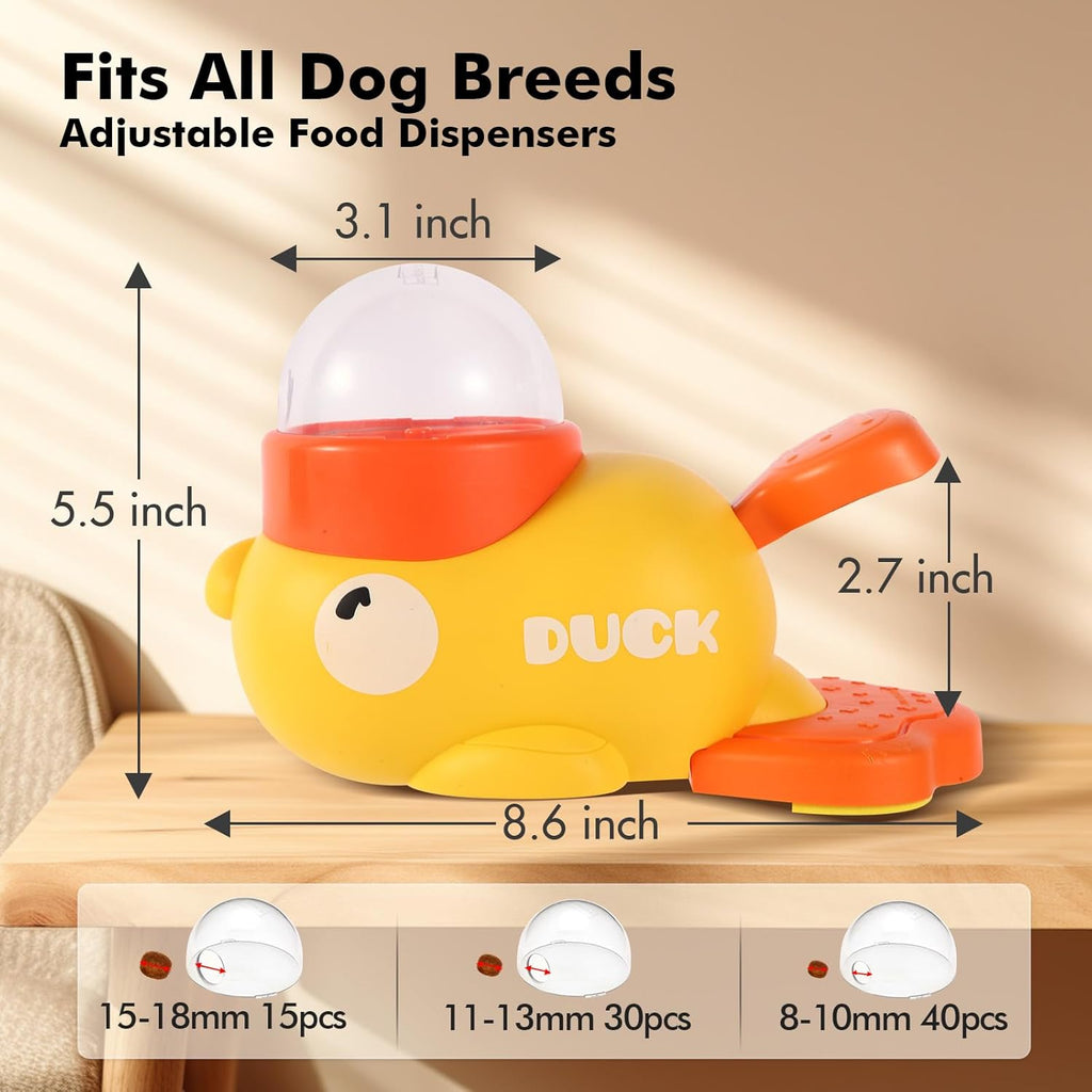 Cat Treat Dispenser Toy Duck-Shaped