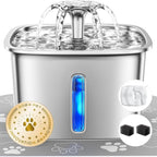 Stainless Steel Cat Water Fountain Dog Water Dispenser