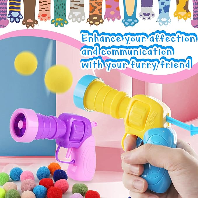 Cat Ball Toy Launcher Gun