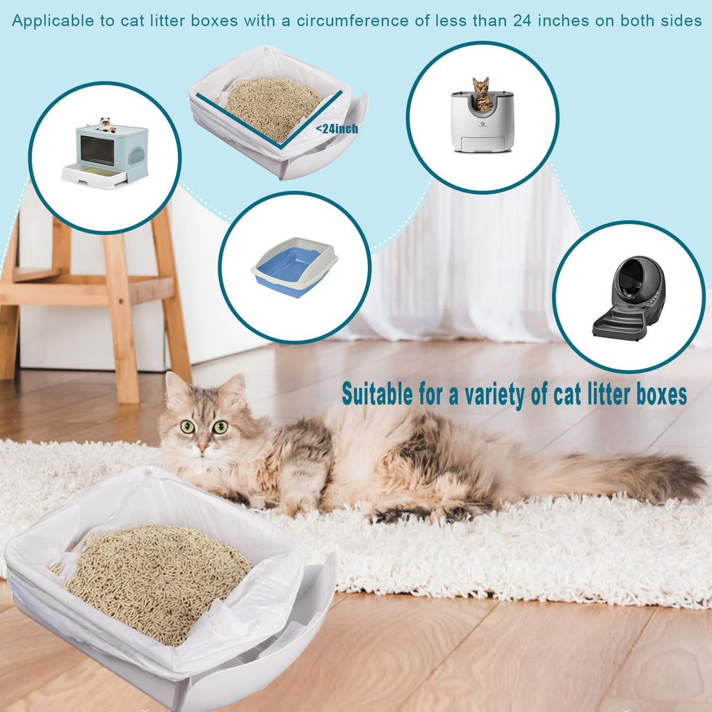 80 Pack Cat Litter Bags, 25 x16 inch (10-12 Gallons)