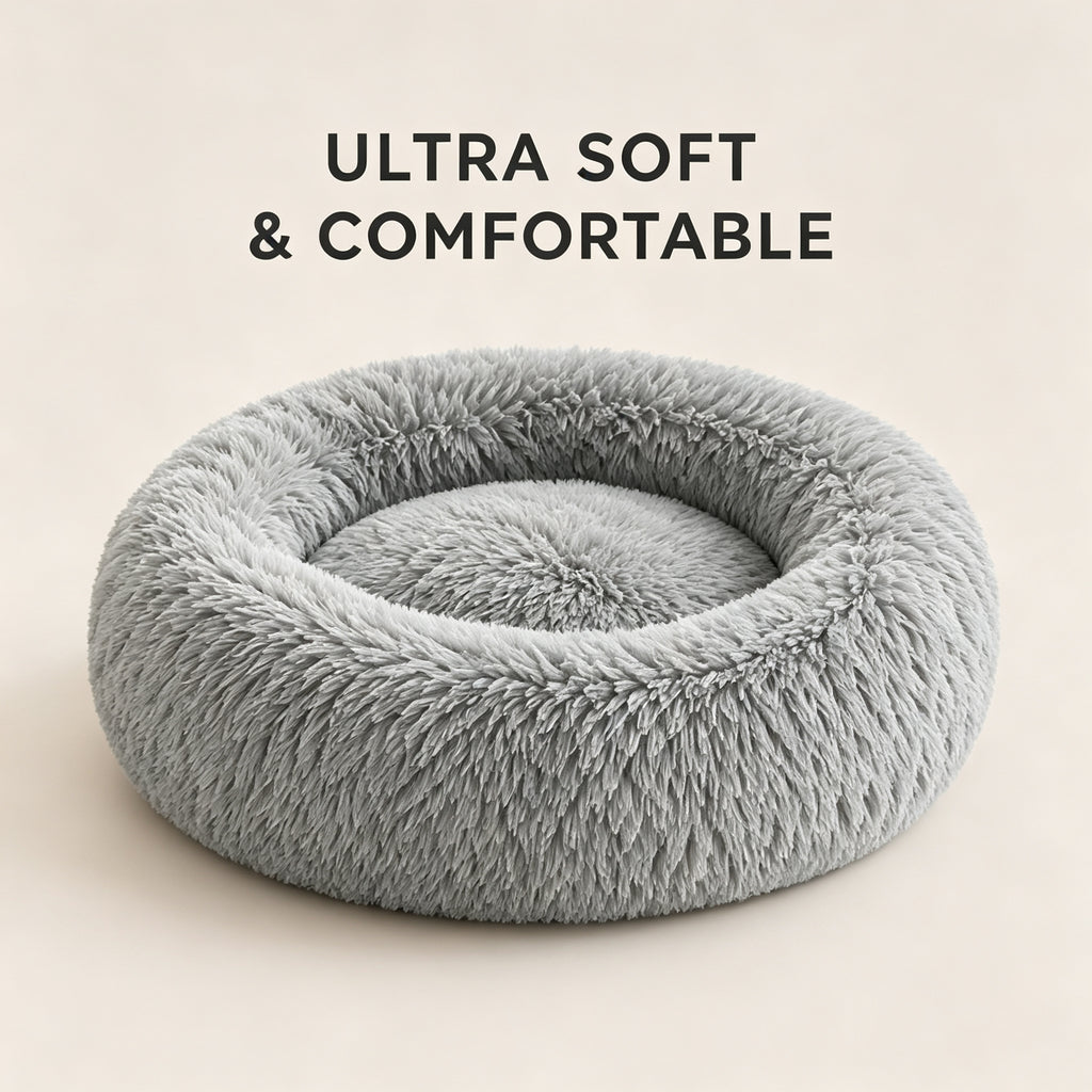 Calming Donut Bed for Cat and Dog