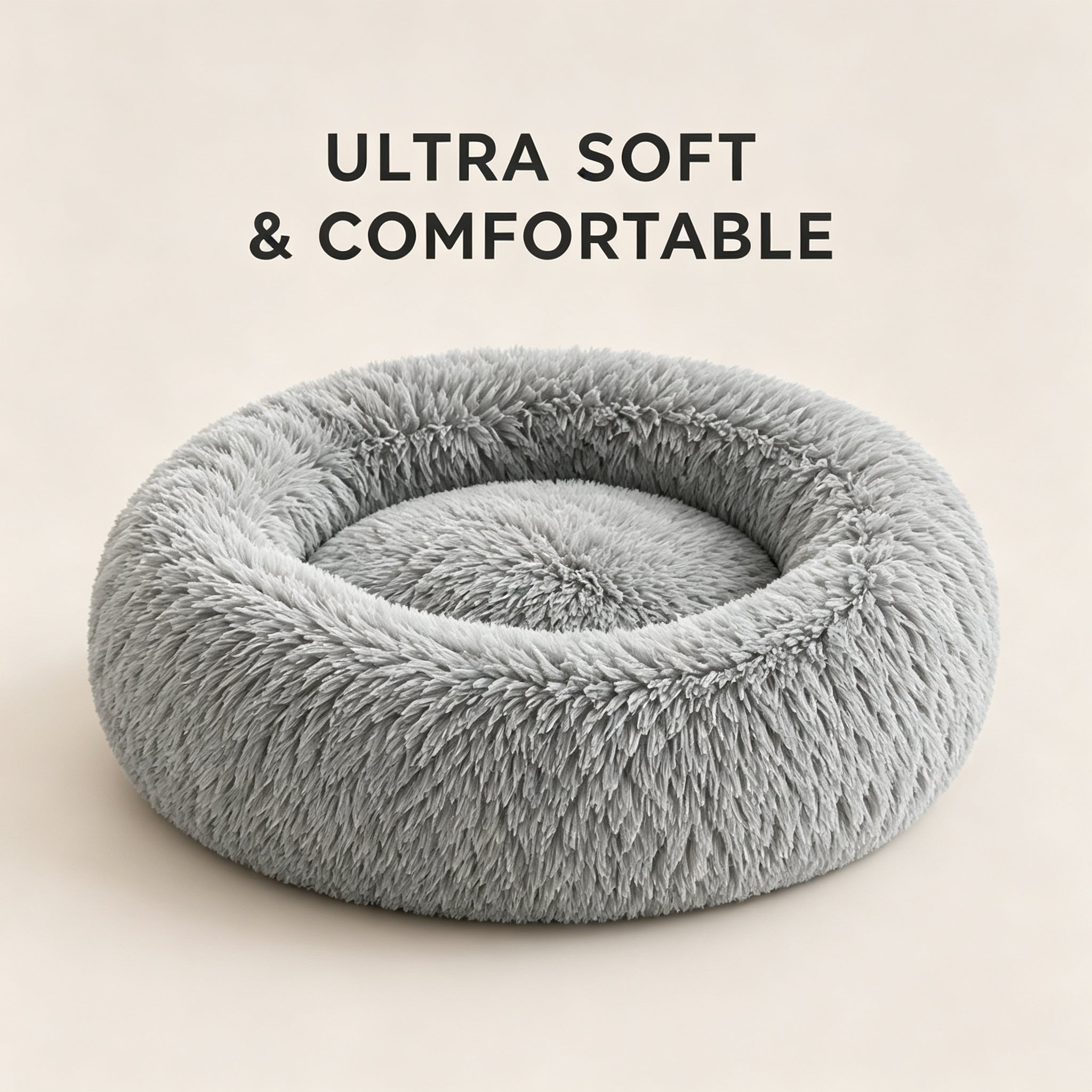 Calming Donut Bed for Cat and Dog