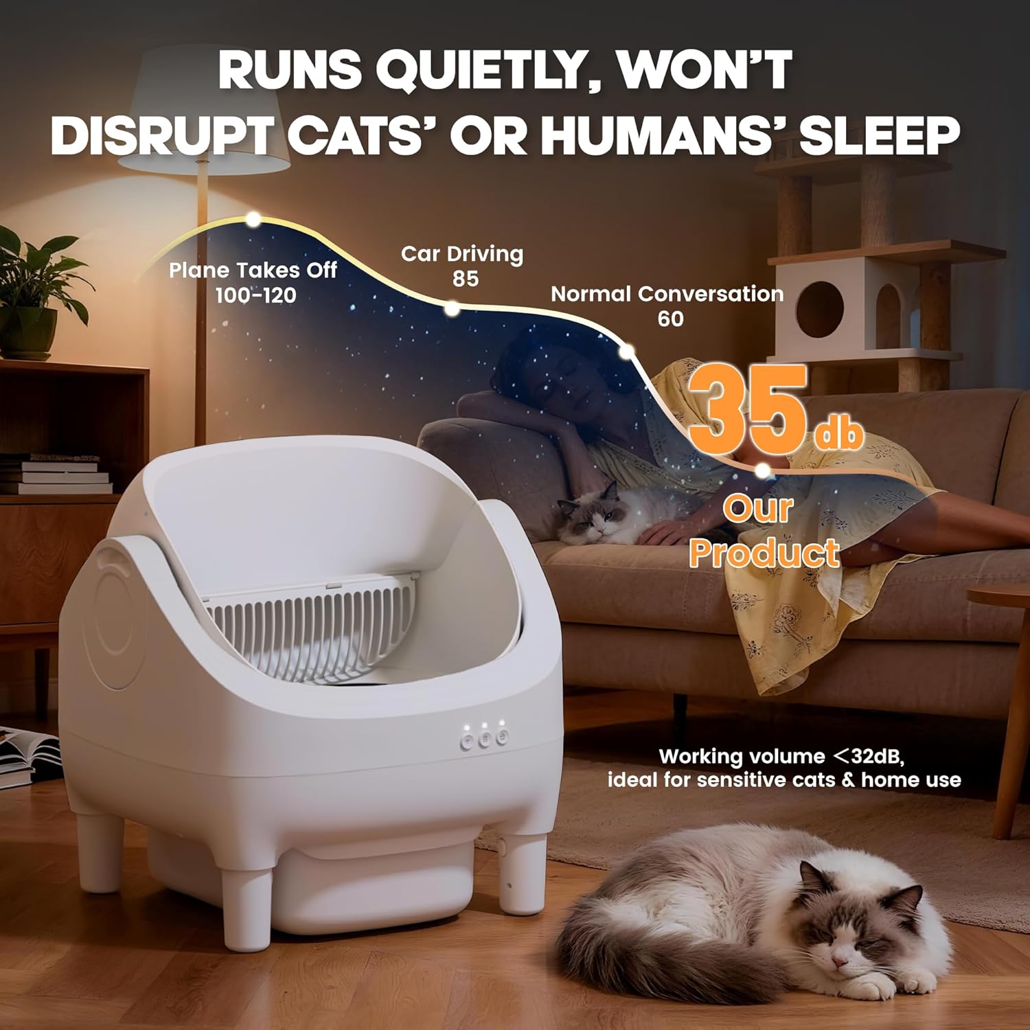 Automatic Cat Litter Box -Self-cleaning