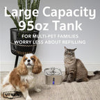 Stainless Steel Cat Water Fountain Dog Water Dispenser
