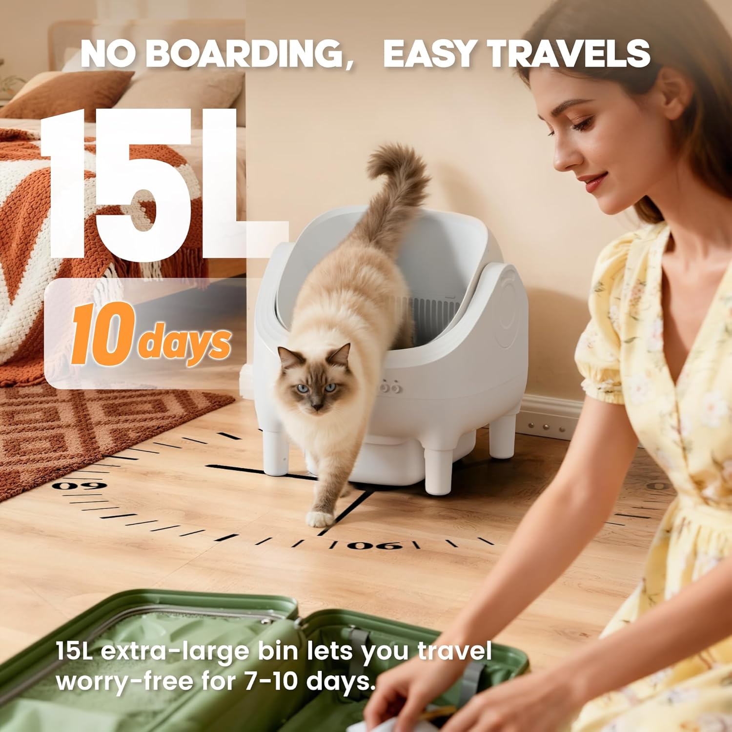 Automatic Cat Litter Box -Self-cleaning