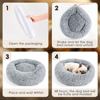 Calming Donut Bed for Cat and Dog