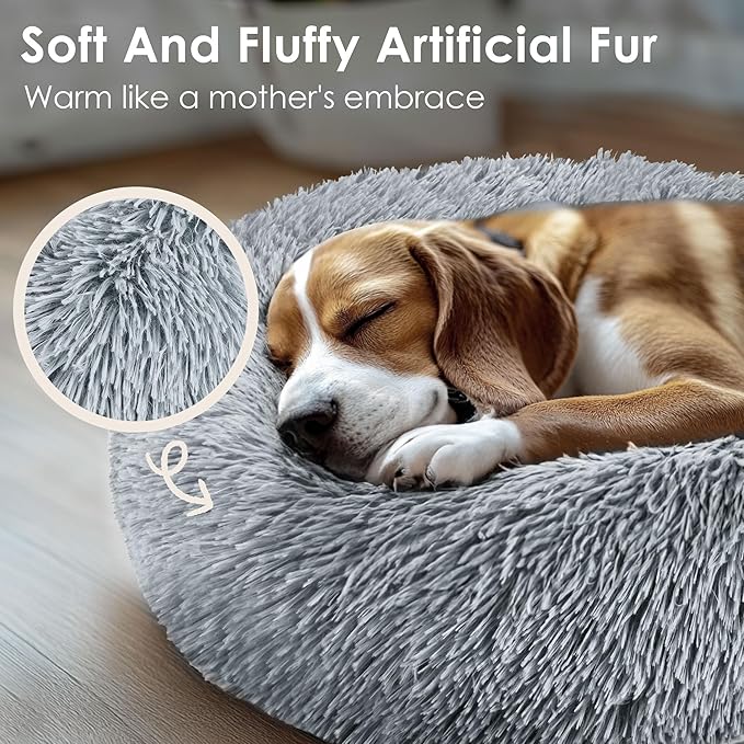 Calming Donut Bed for Cat and Dog