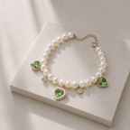 Pearl Charm Bracelet – Peridot Green