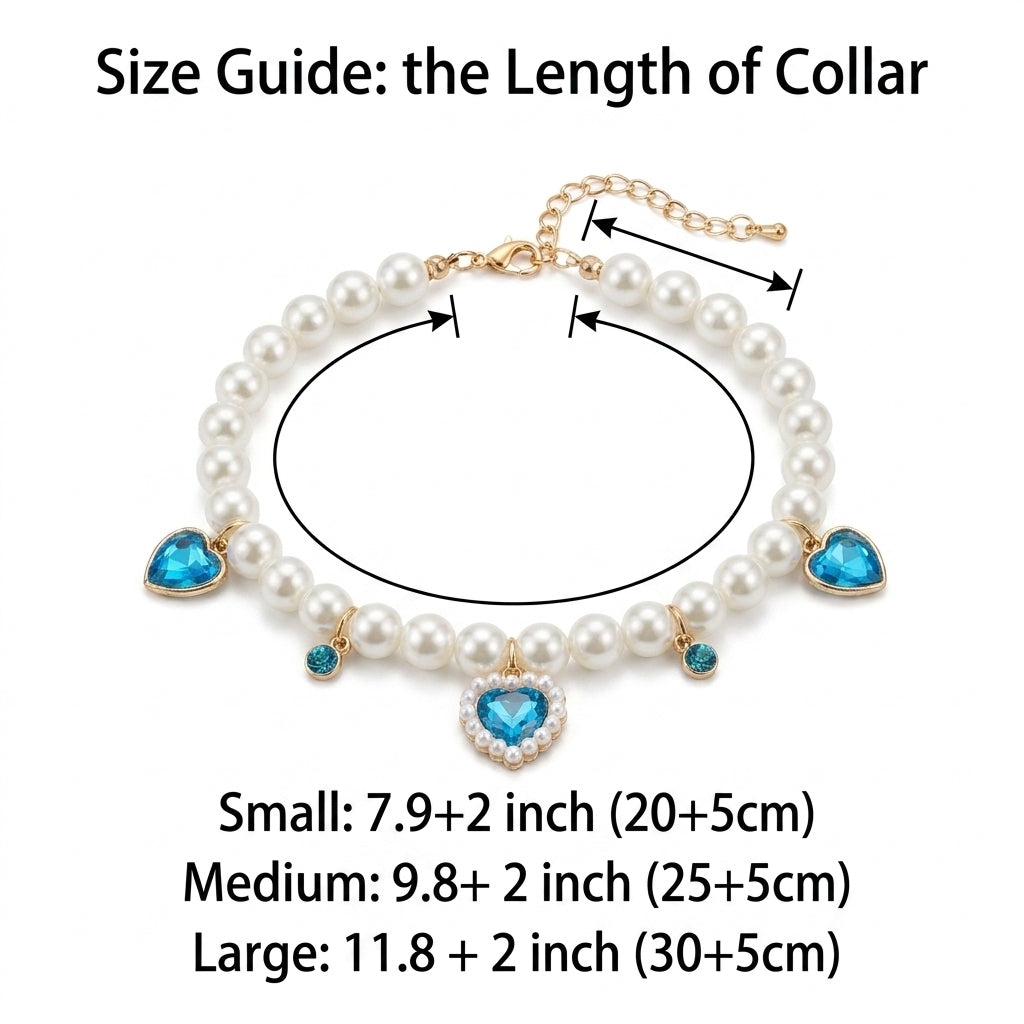 Pet Pearl Necklace Collar
