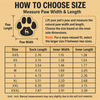 Dog Booties with Reflective Rugged Anti-Slip Sole and Skid-Proof,Outdoor Dog Shoes for Medium to Large Dogs