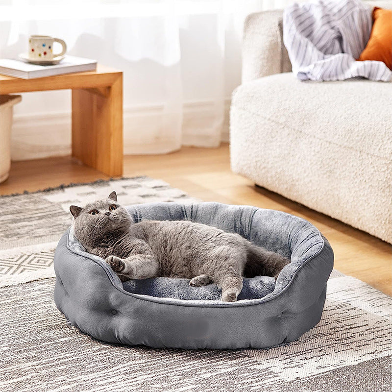 Dog Beds for Small Dogs - Round Cat Beds for Indoor Cats