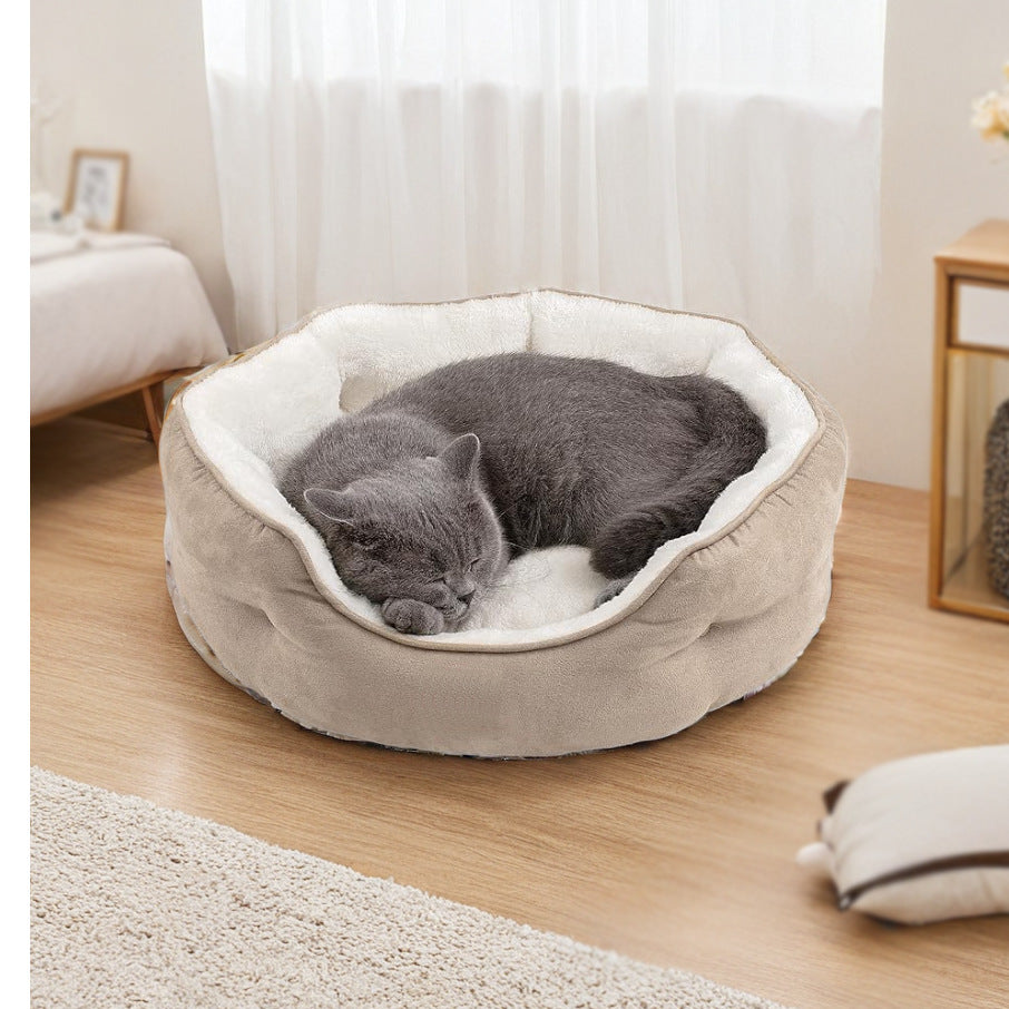 Dog Beds for Small Dogs - Round Cat Beds for Indoor Cats