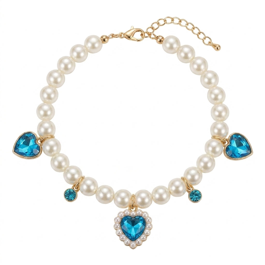 Pet Pearl Necklace Collar