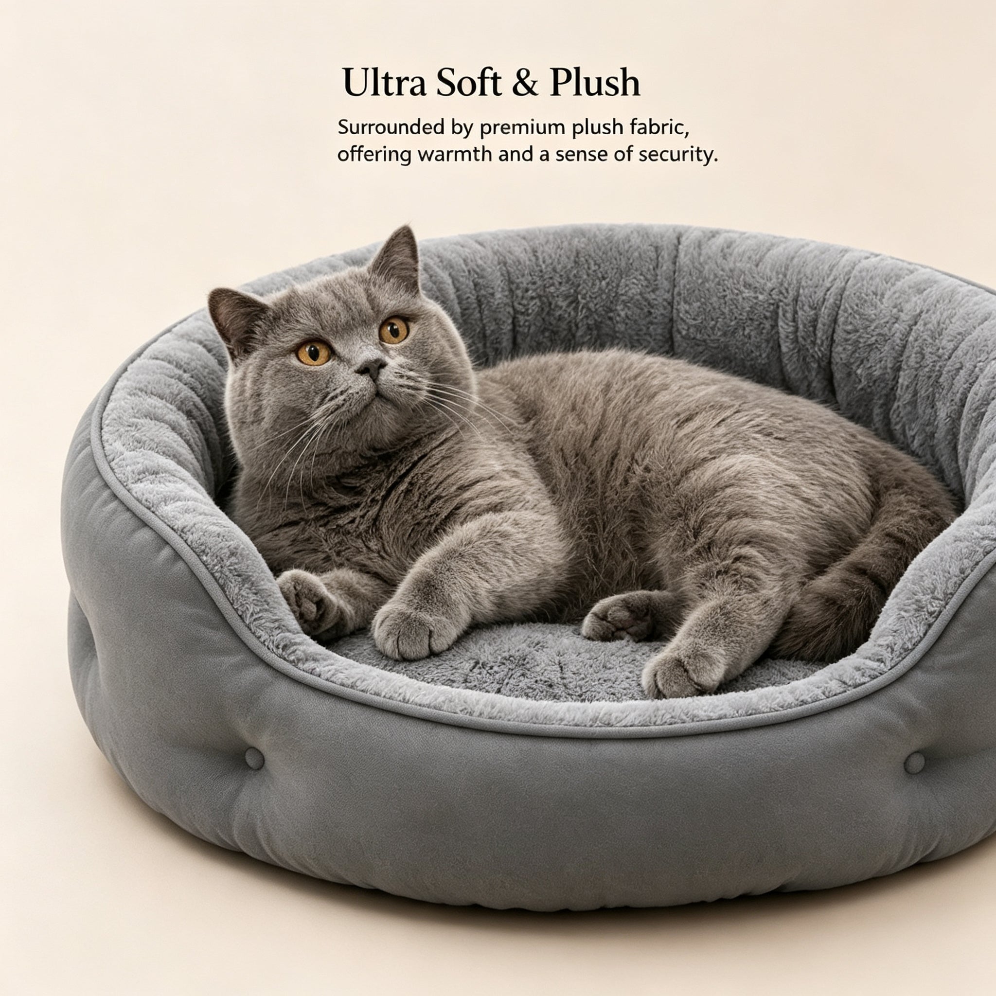 Round Cat/Dog Beds for Indoor Pet