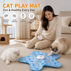 Automatic Hide and Seek Motion-Activated Cat Toy with Moving Feather & Animal Chirps