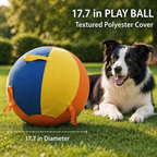 Heavy Duty Inflatable Dog Ball Cover for Large Dogs | Giant Durable Training Ball for Malinois & Herding Breeds