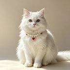 Pet Pearl Necklace Collar Ruby Red