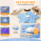 Automatic Hide and Seek Motion-Activated Cat Toy with Moving Feather & Animal Chirps