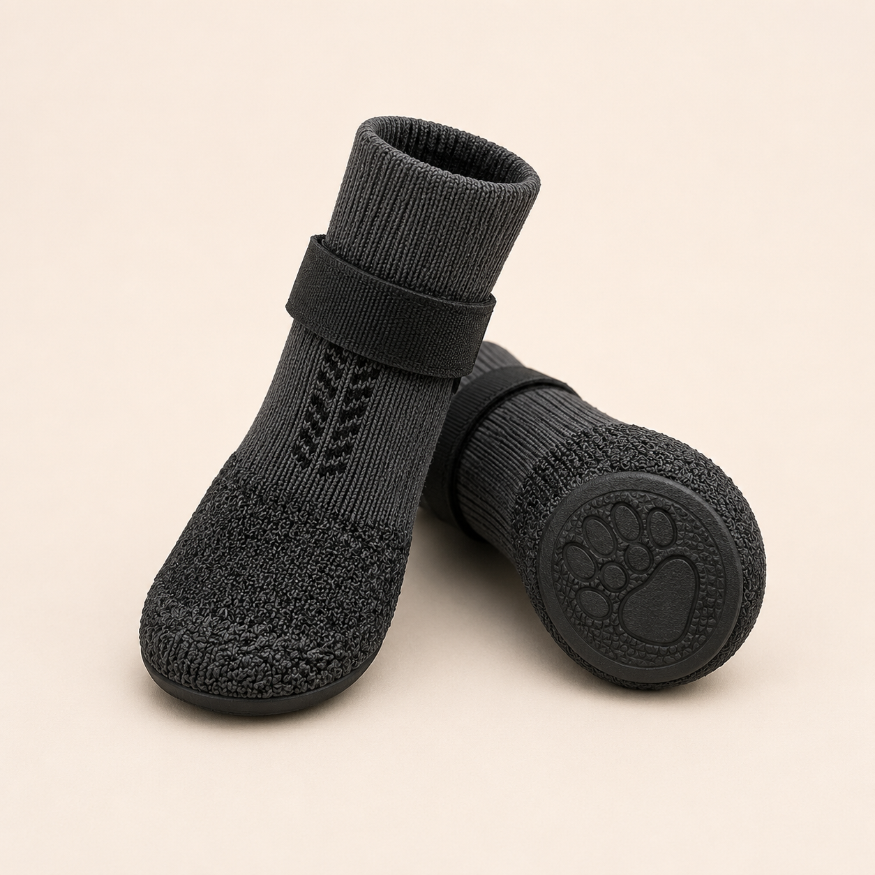 Dog Booties with Reflective Rugged Anti-Slip Sole