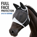 Horse Fly Mask with Ears - UV Protection Fine Mesh Super Comfort Fly Masks for Horses, Adjustable Breathability Horses Masks